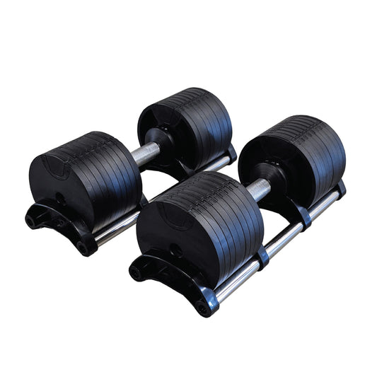 Built Gear 32kg Adjustable Dumbbells (Pair)